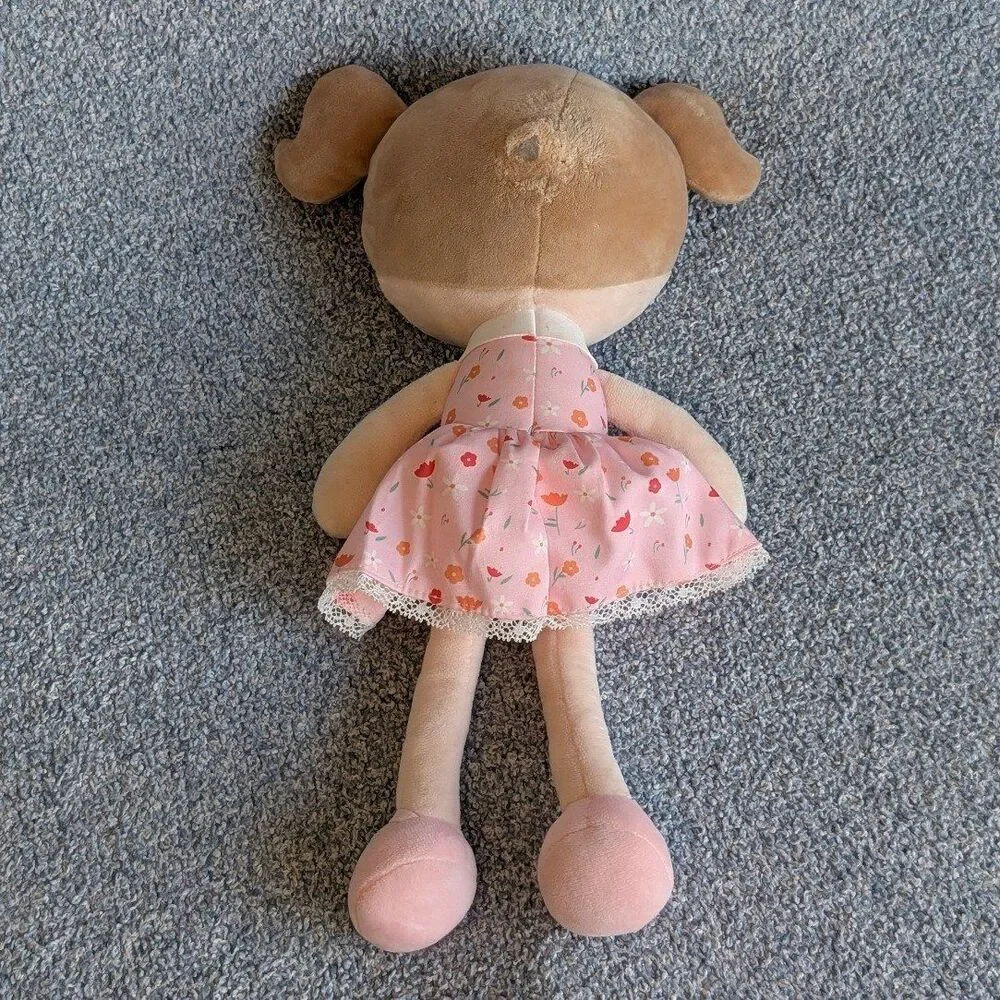Gloveleya Girls First Plush Pink Floral Dress 16